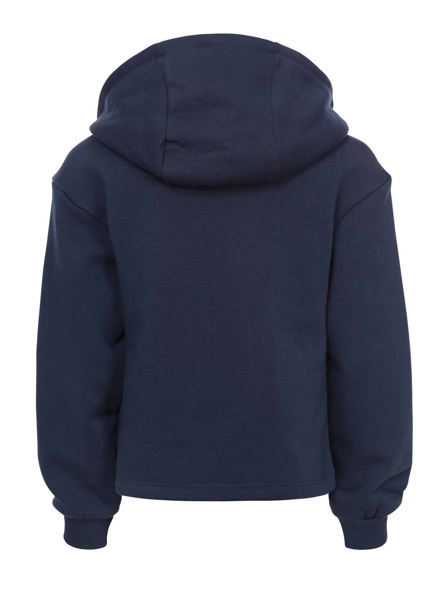 hooded sweater with ruffle 2532-7338-167 Dark blue