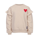 sweater with ruffles 2532-7307-032 soft sand