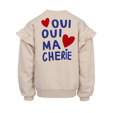 sweater with ruffles 2532-7307-032 soft sand