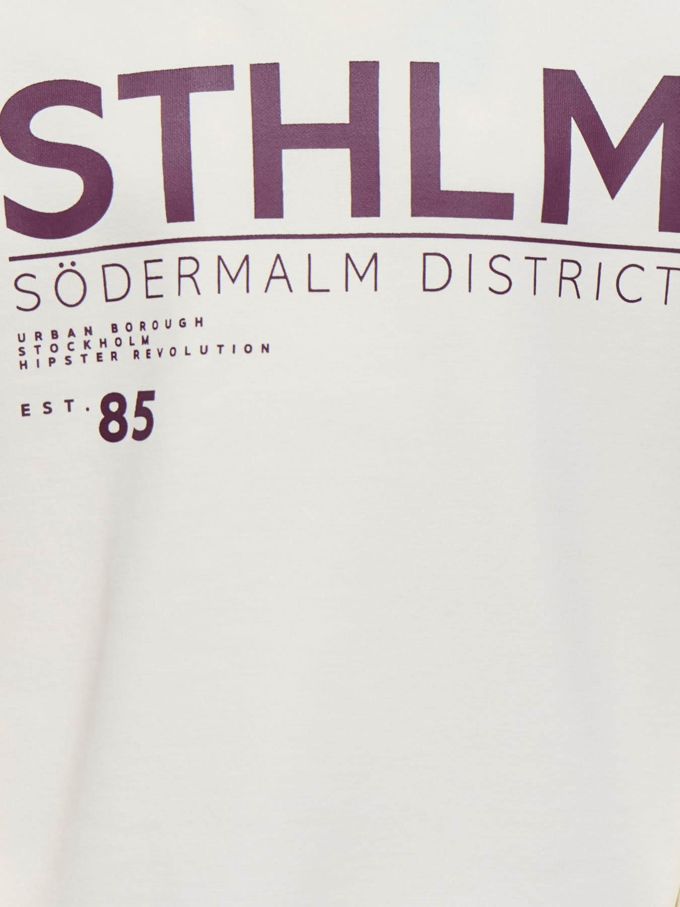 KOGZENJA BOXY L/S PRINTED SWT 15358097 Egret Sthlm