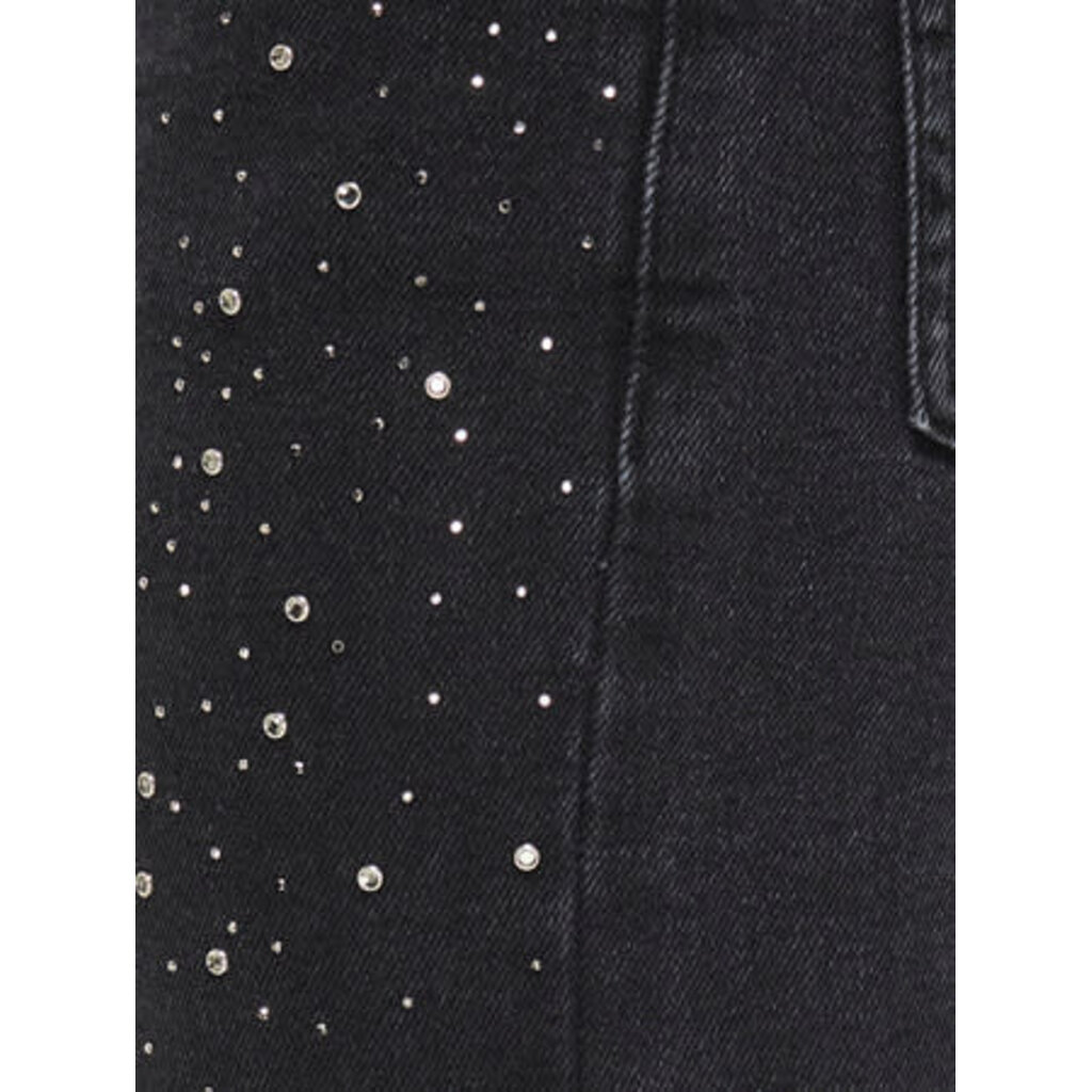 KIDS ONLY KOGJUICY HW RHINESTONE WIDE LEG DNM 15359782 Washed Black RHINESTONES
