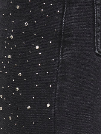 KOGJUICY HW RHINESTONE WIDE LEG DNM 15359782 Washed Black RHINESTONES