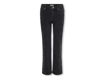 KOGJUICY HW RHINESTONE WIDE LEG DNM 15359782 Washed Black RHINESTONES