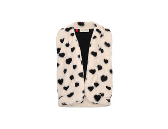 heart fur gilet 2533-7085-008 Dove white