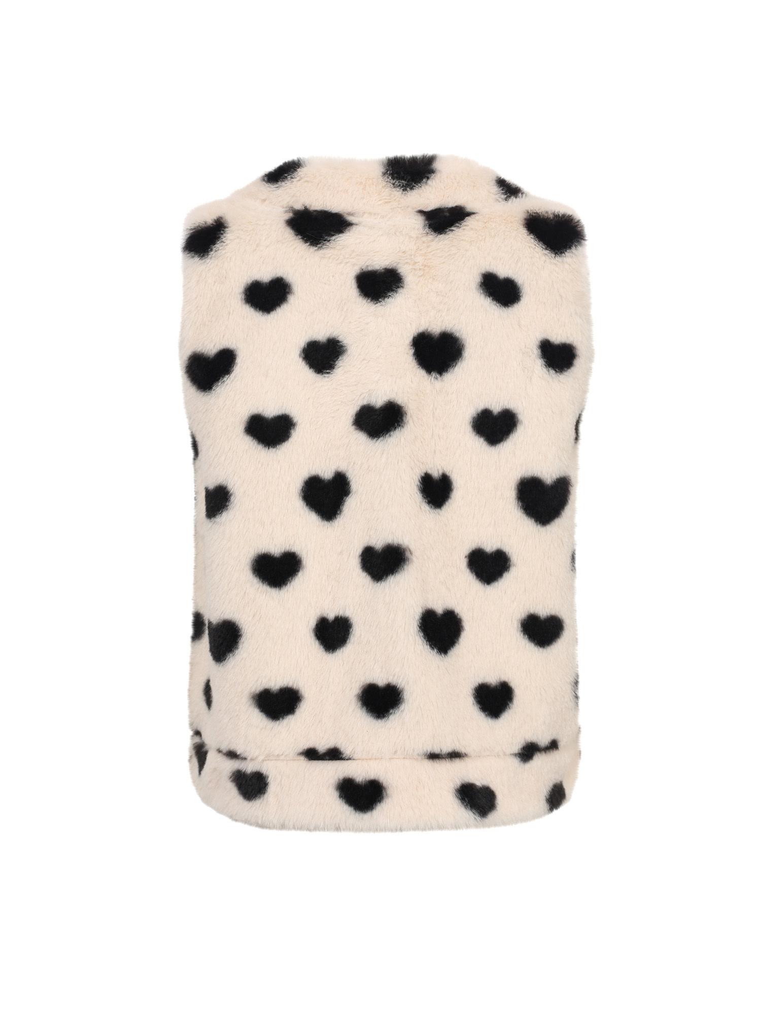 heart fur gilet 2533-7085-008 Dove white