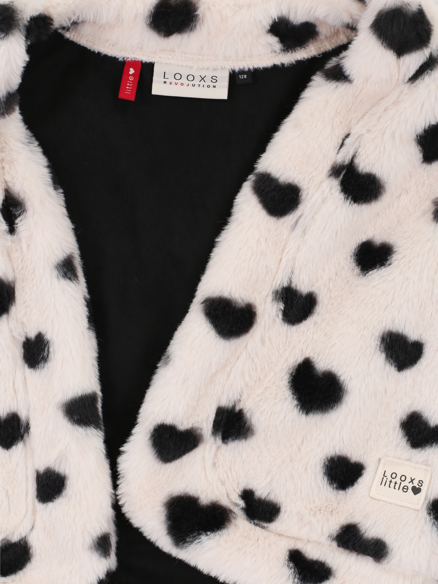 heart fur gilet 2533-7085-008 Dove white