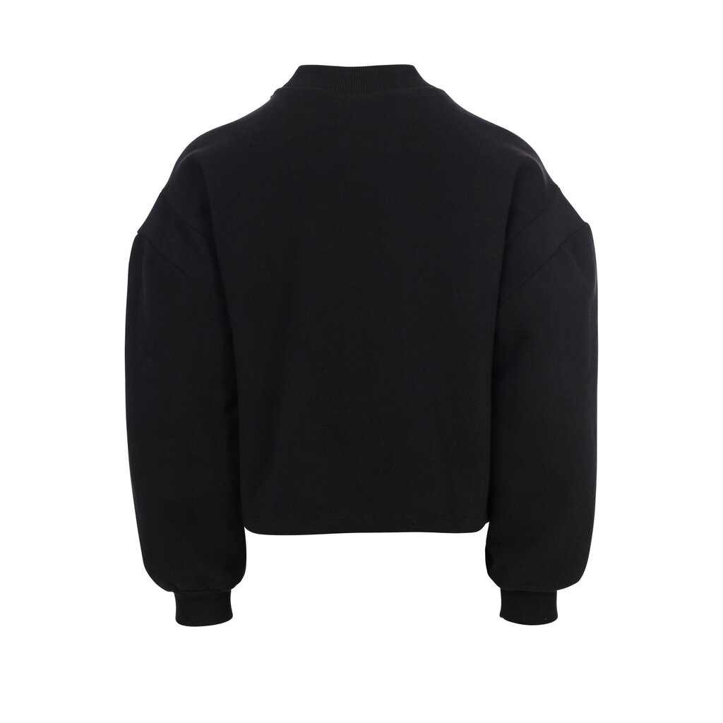 LOOXS sweater with ruffle 2533-7372-093 Pebble black