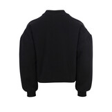 sweater with ruffle 2533-7372-093 Pebble black