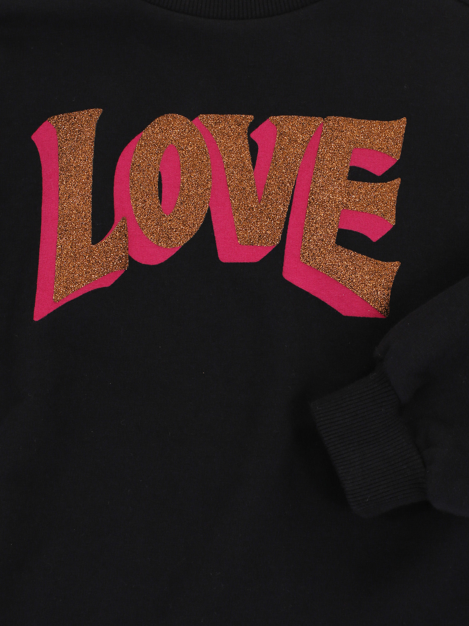 sweater with ruffle 2533-7372-093 Pebble black