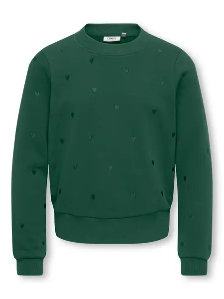 KIDS ONLY KOGATIKA L/S O-NECK EMB HEART SWT 15364584 Pineneedle EMB Hearts/Pineneedle