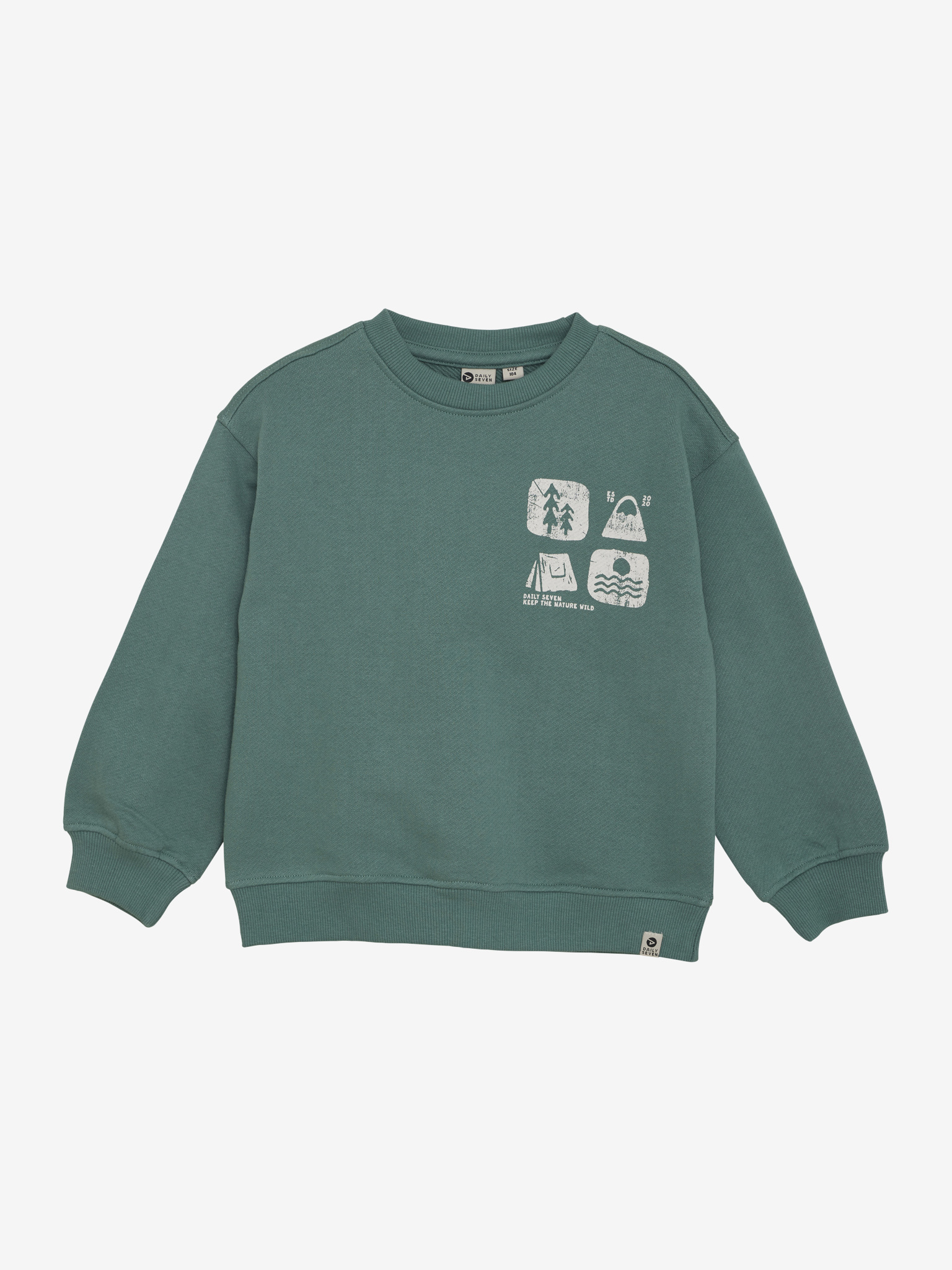 Oversized Sweater Artwork 920233 9030 Blue Spruce