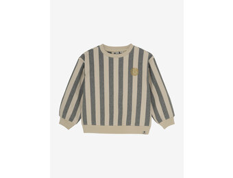 Oversized Sweater Stripe 920237 2020 Sandshell