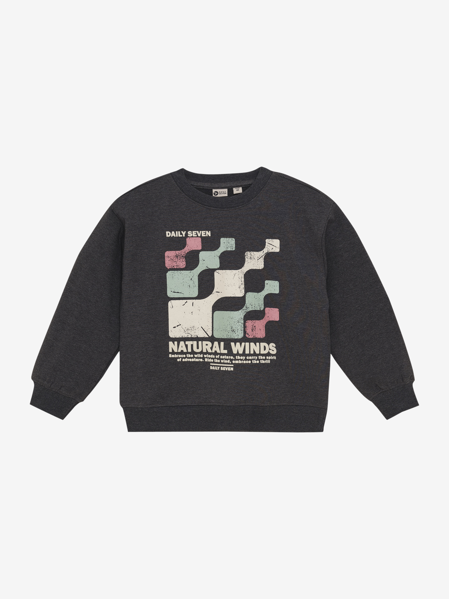 Oversized Sweater Daily Seven 920238 1320 Dark Grey Melange