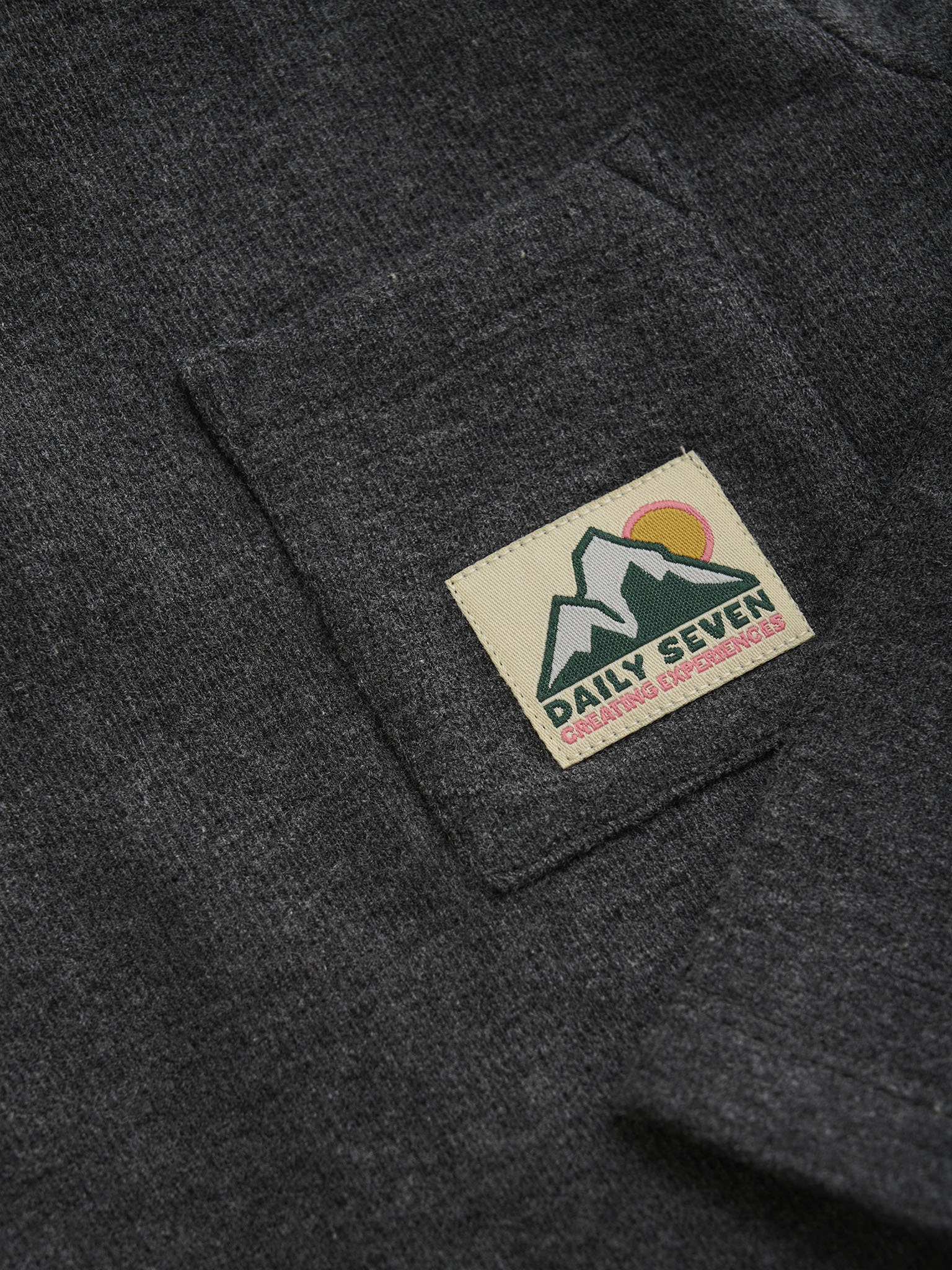 T-shirt Longsleeve Pocket 920255 1320 Dark Grey Melange