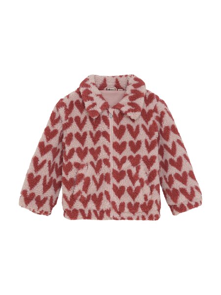 Daily7 Teddy Jacket Heart 930270 5013 Pale Mauve