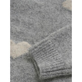 Knitted Sweater Heart 930278 1220 Medium Grey Melange