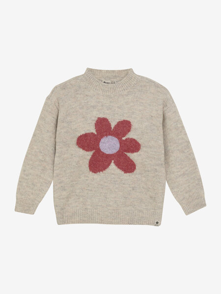 Daily7 Knitted Sweater Flower 930279 5013 Pale Mauve