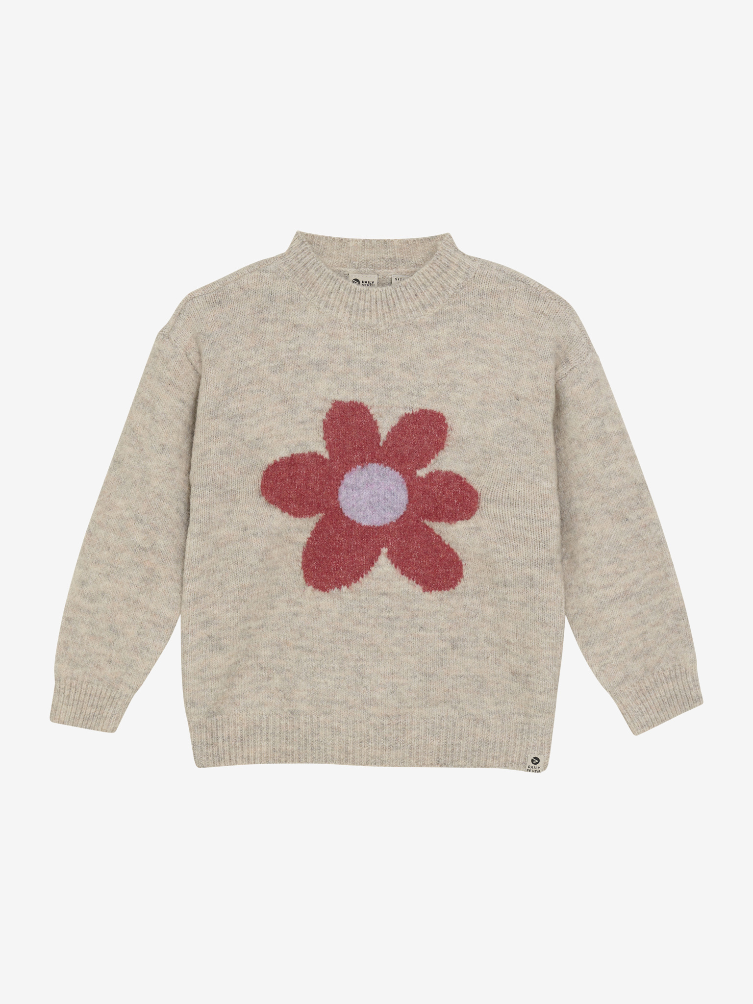 Knitted Sweater Flower 930279 5013 Pale Mauve