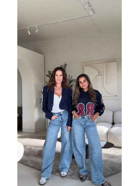 Barrel fit jeans stretch // medium blue