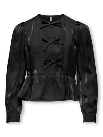 KOGVICTORIA L/S BOW SHIRT WVN 15363200 Black