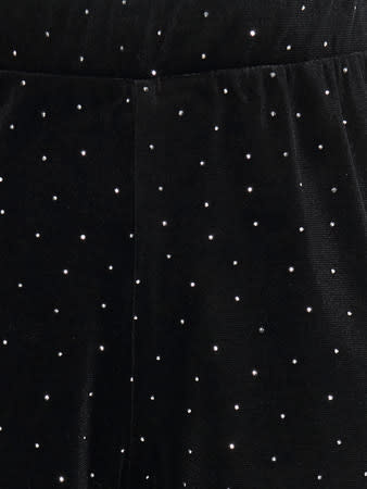 KOGVELLA VELVET WIDE PANT JRS 15362601 Black Studs