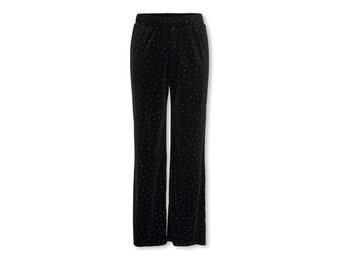 KOGVELLA VELVET WIDE PANT JRS 15362601 Black Studs