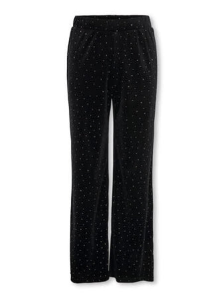 KIDS ONLY KOGVELLA VELVET WIDE PANT JRS 15362601 Black Studs