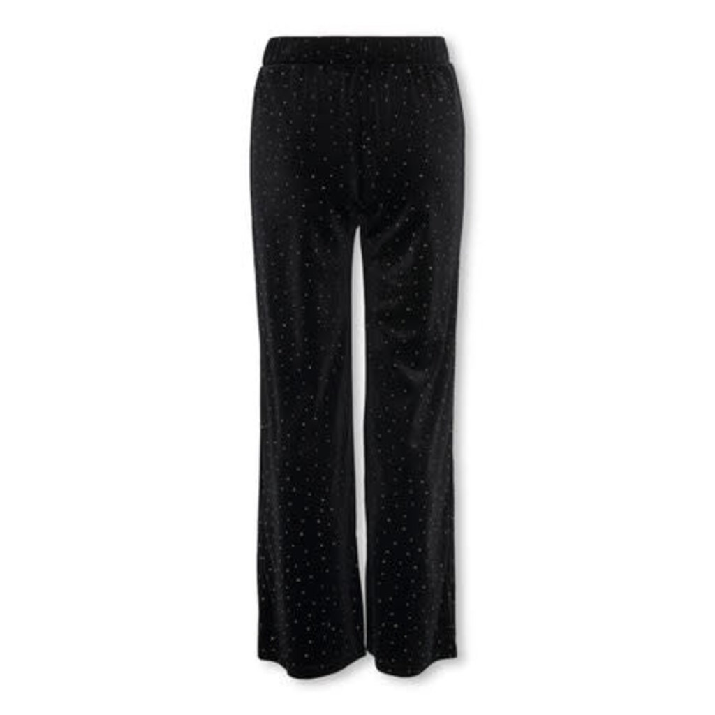 KIDS ONLY KOGVELLA VELVET WIDE PANT JRS 15362601 Black Studs