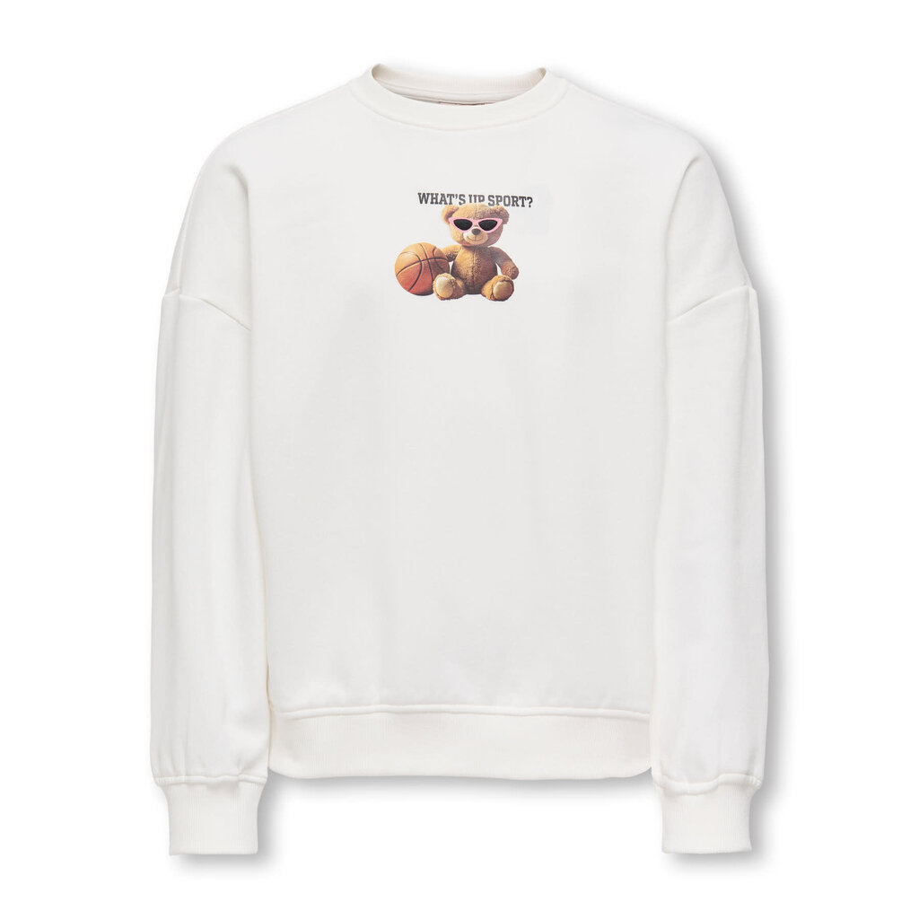 KIDS ONLY KOGBILA L/S OVZ PRINT O-NECK SWT 15357903 Egret Sport