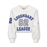 KOGCOLETTA L/S V-NECK PRINT SWT 15362087 Cloud Dancer Legendary