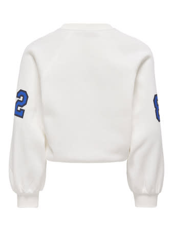 KOGCOLETTA L/S V-NECK PRINT SWT 15362087 Cloud Dancer Legendary