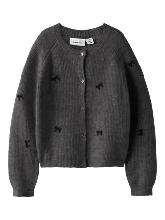 NKFRIFEY LS KNIT CARD 13249267 Grey Melange