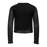 KOGJADA L/S RHINESTONE MESH TOP JRS 15361699 Black Silver Rhinestones