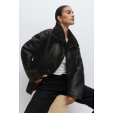 Bonded pu teddy jacket 26105 Black (9000)