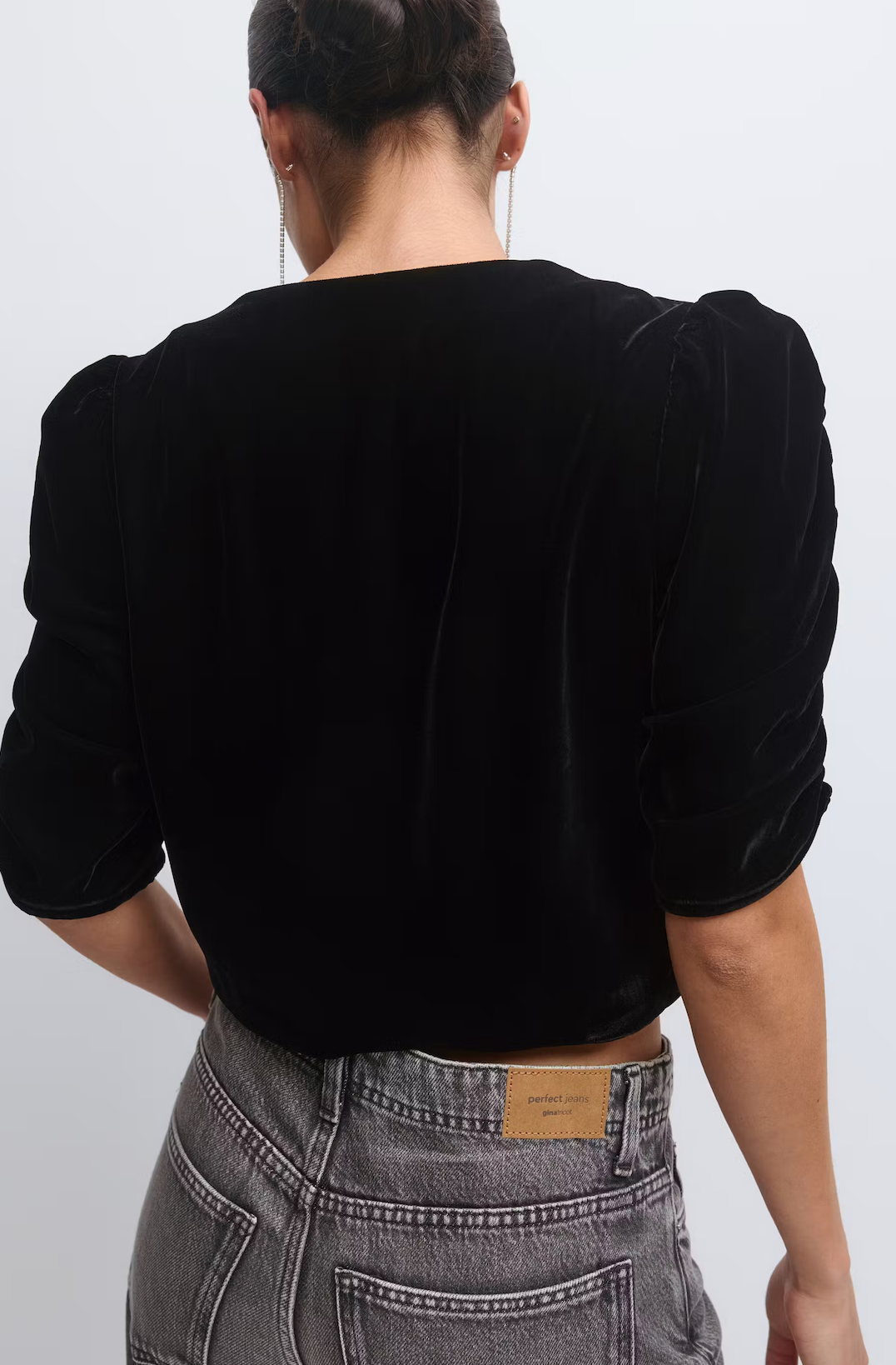 Velour top 26752 black