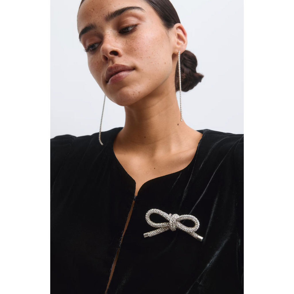 Gina Tricot Velour top 26752 black