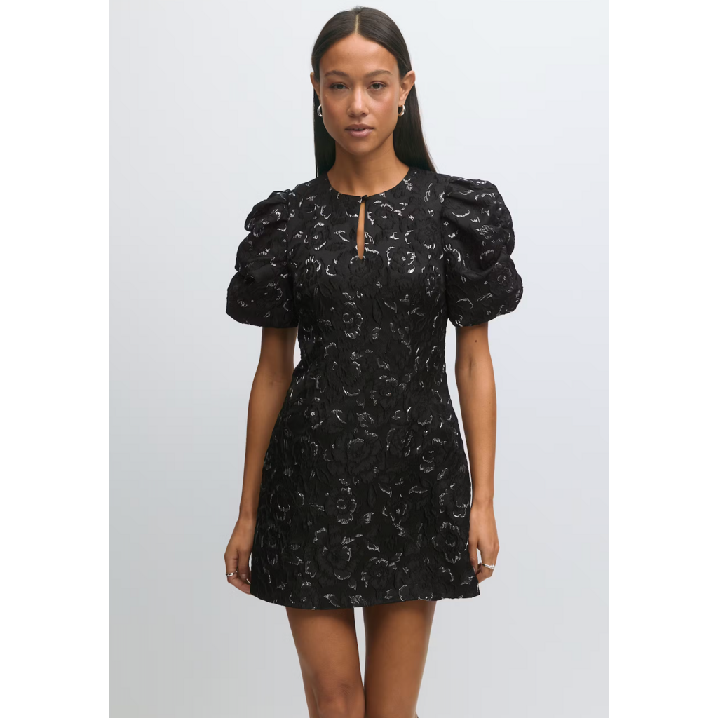 Gina Tricot Brocade dress 26221 black