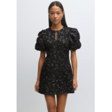 Brocade dress 26221 black