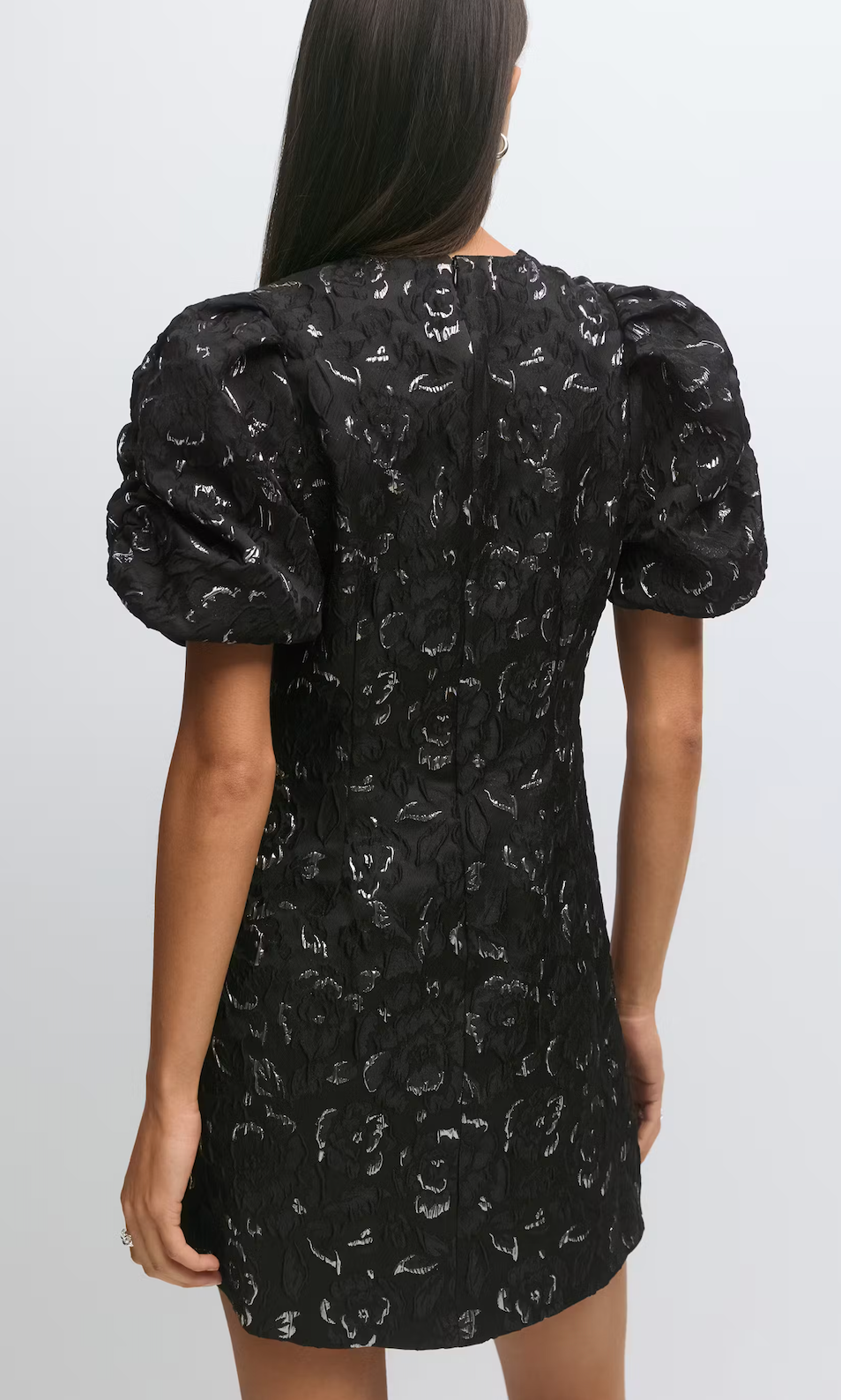 Brocade dress 26221 black