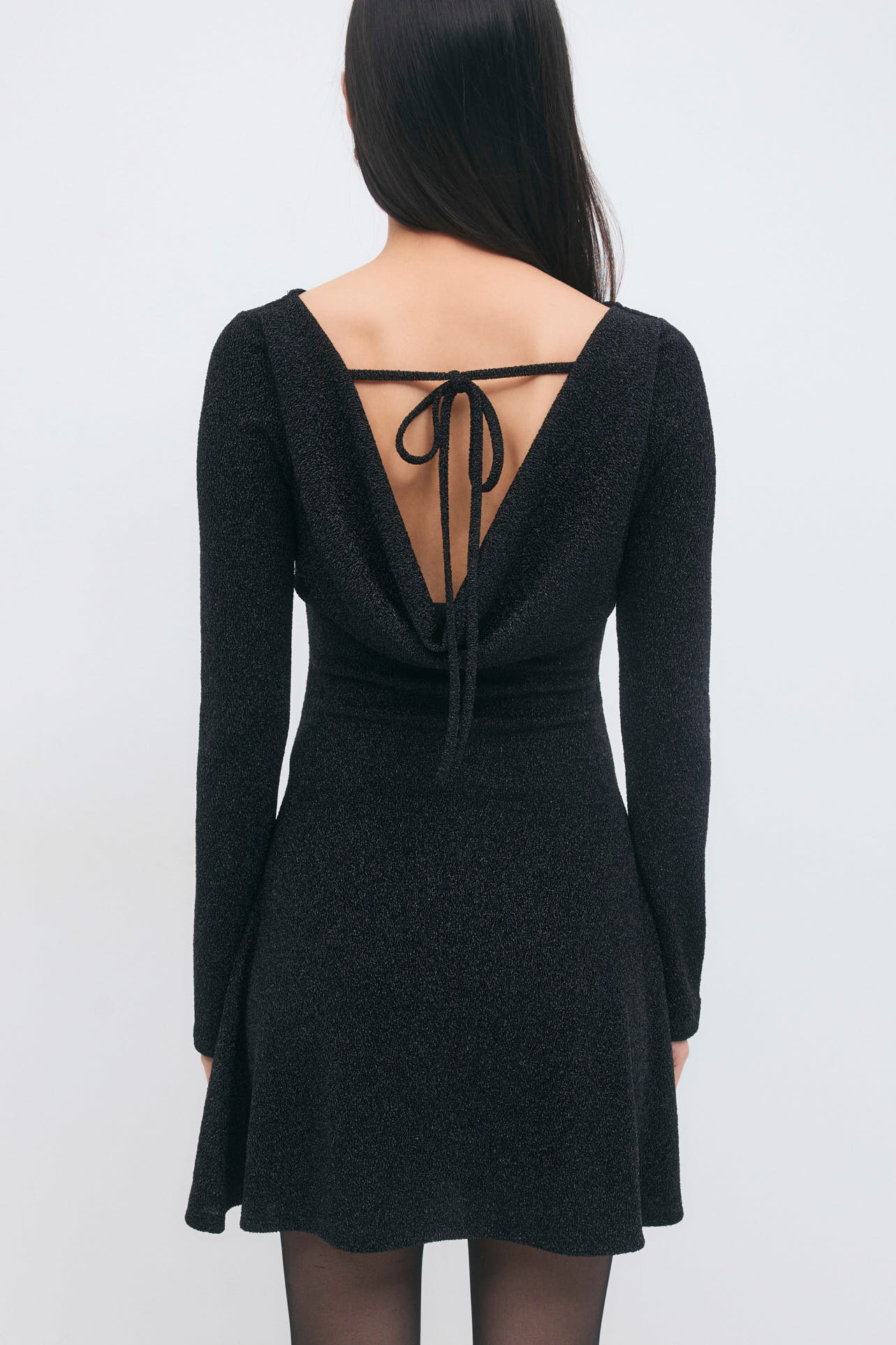 Glitter mini dress 26689 black