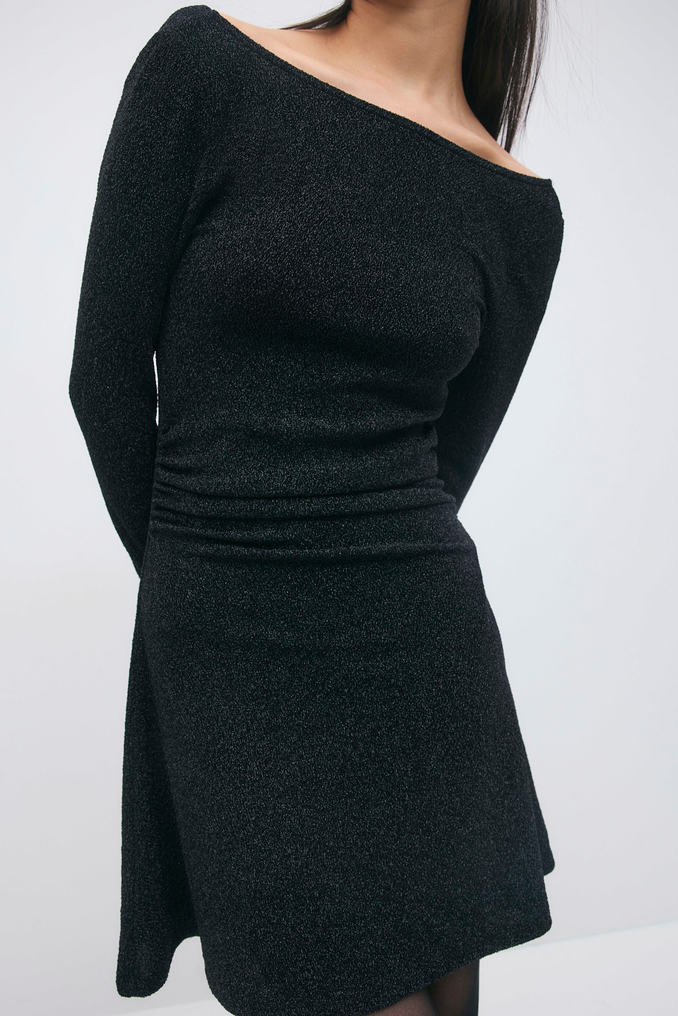 Glitter mini dress 26689 black