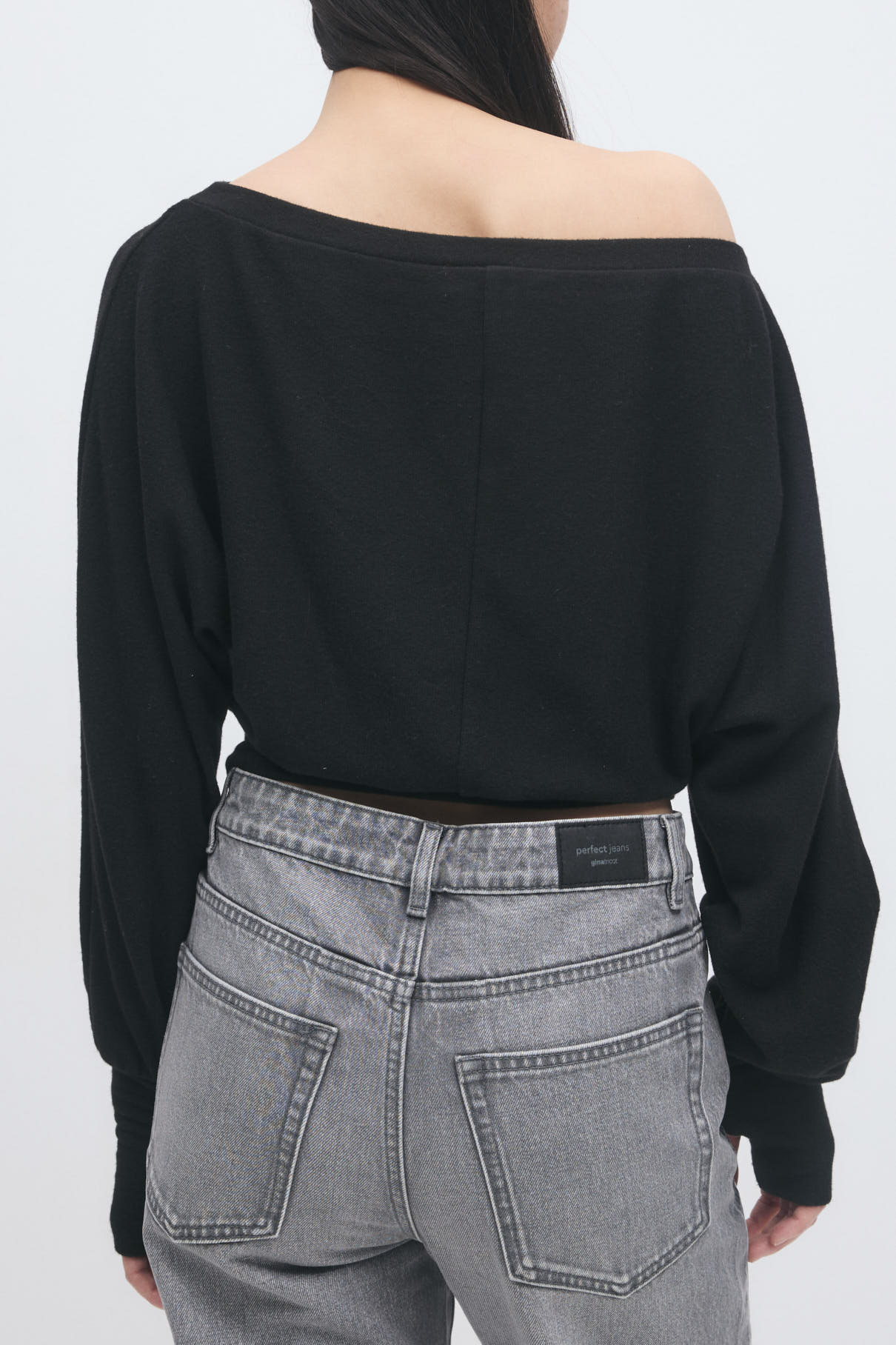Off shoulder top 26079 black