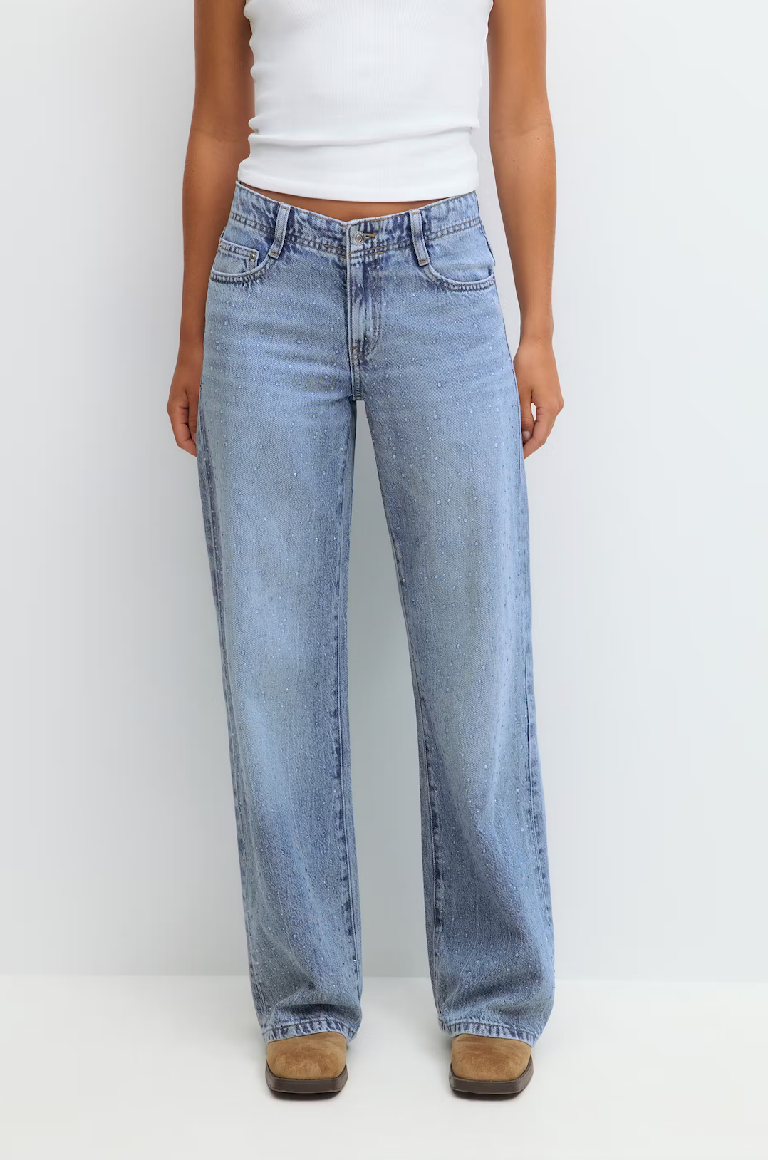 Embellished jeans 26444 Mid blue