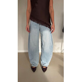 Balloon baggy jeans stretch // light blue