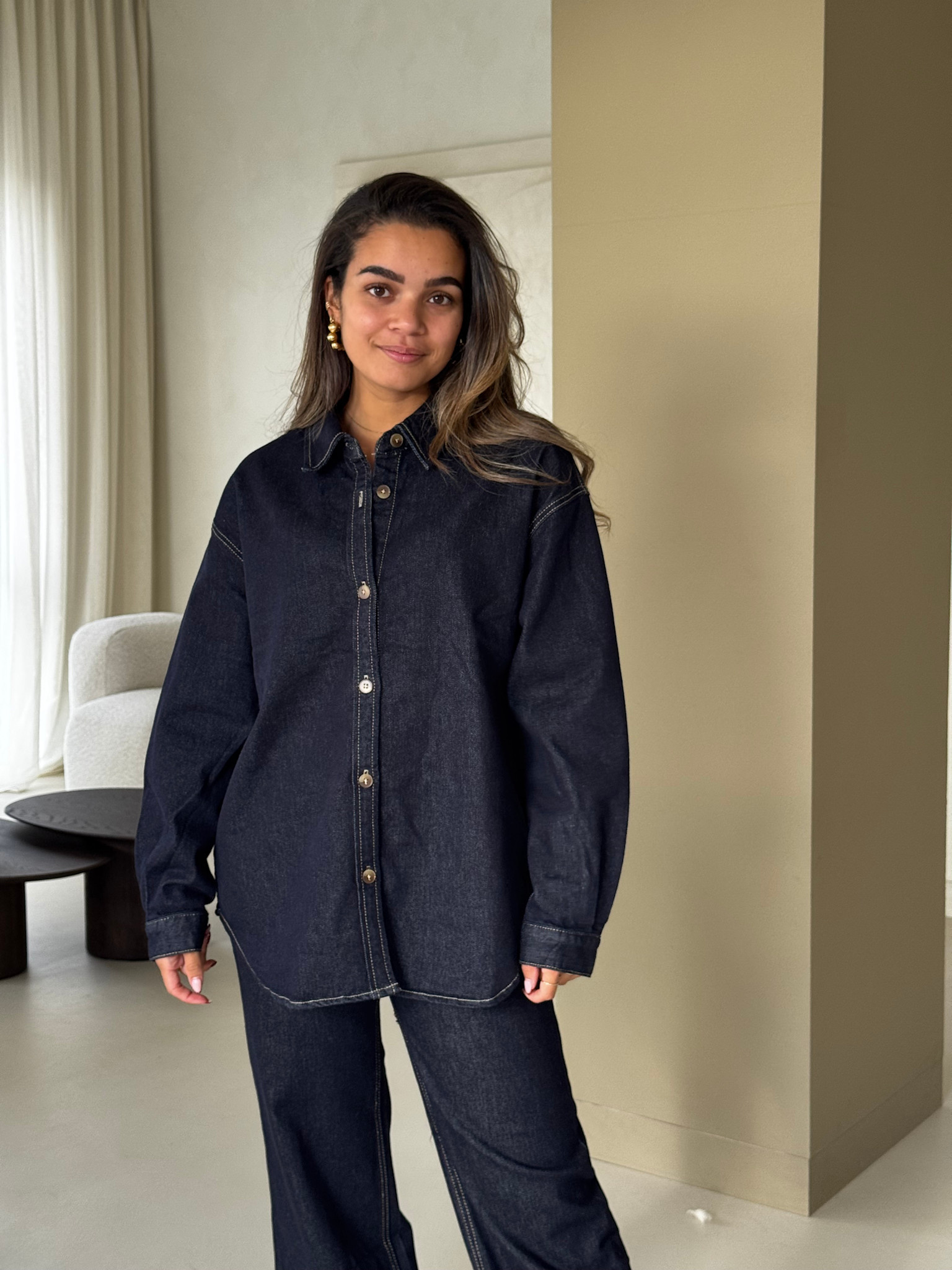 Denim shirt - dark blue