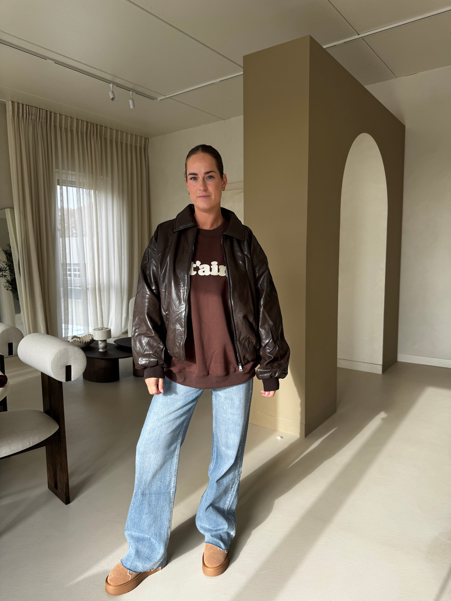 Sweater je t'aime - brown