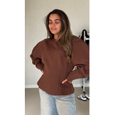Sweater taille - bruin