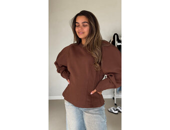 Sweater taille - bruin