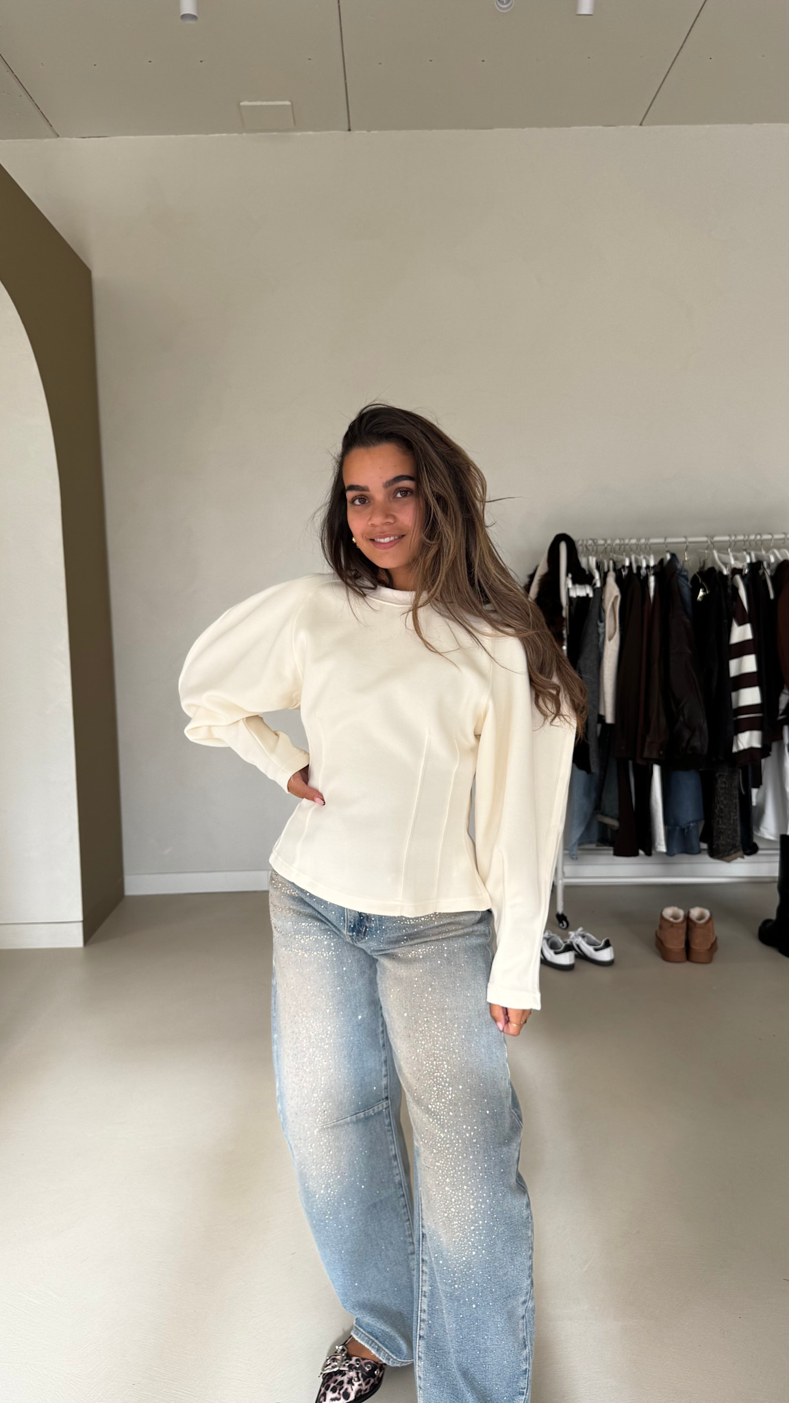 Sweater taille - offwhite
