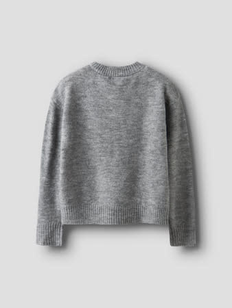 NKFSOFITA LS BOXY KNIT 13250531 Grey Melange